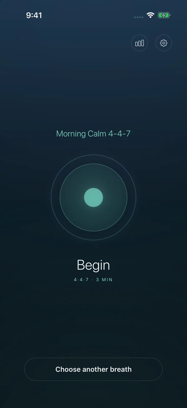 Dawdle home with a breathing pattern ready to begin